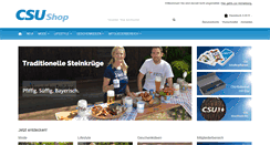 Desktop Screenshot of csu-shop.de