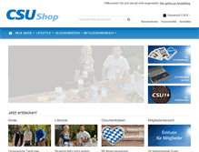 Tablet Screenshot of csu-shop.de